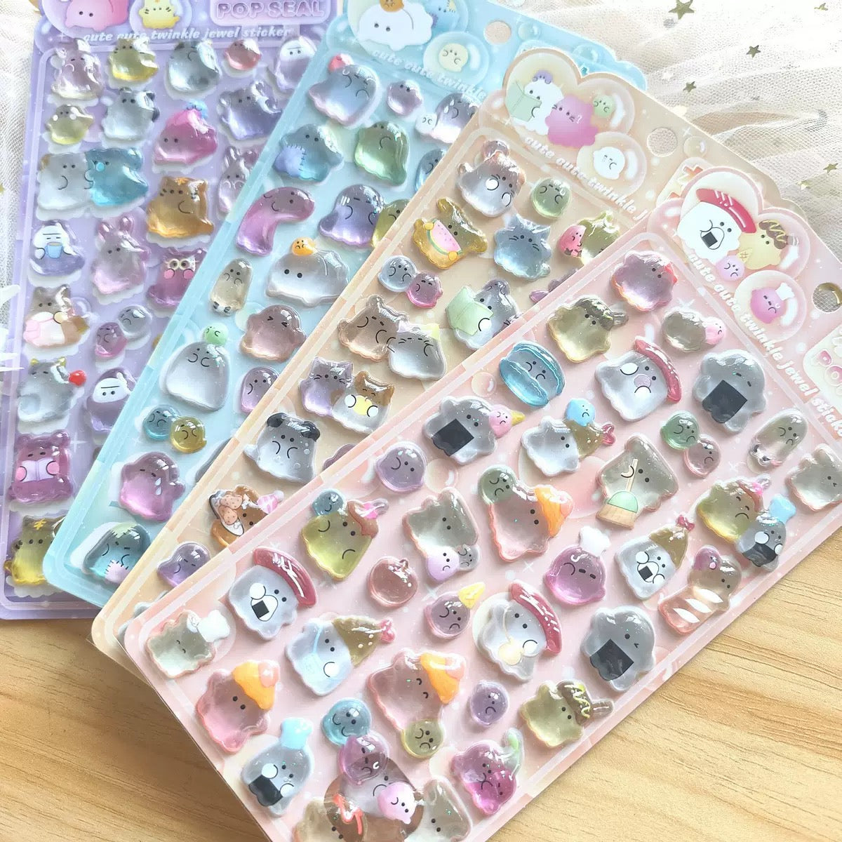中国限定正規品💖 硬いシール 4種類 opp包装