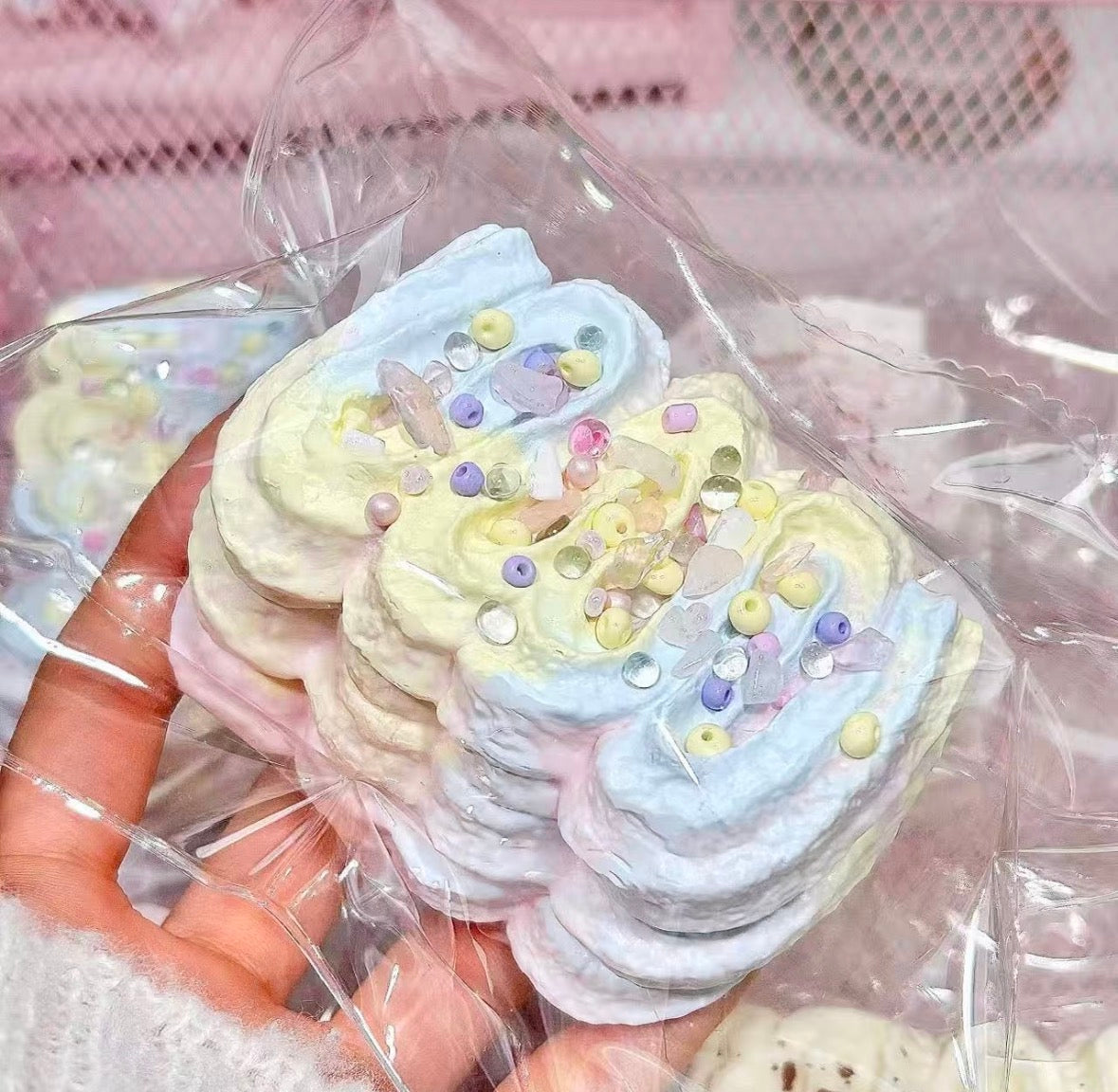 💖SugarCookie 約195g 低反発 クリーム スクイーズ PVC包装