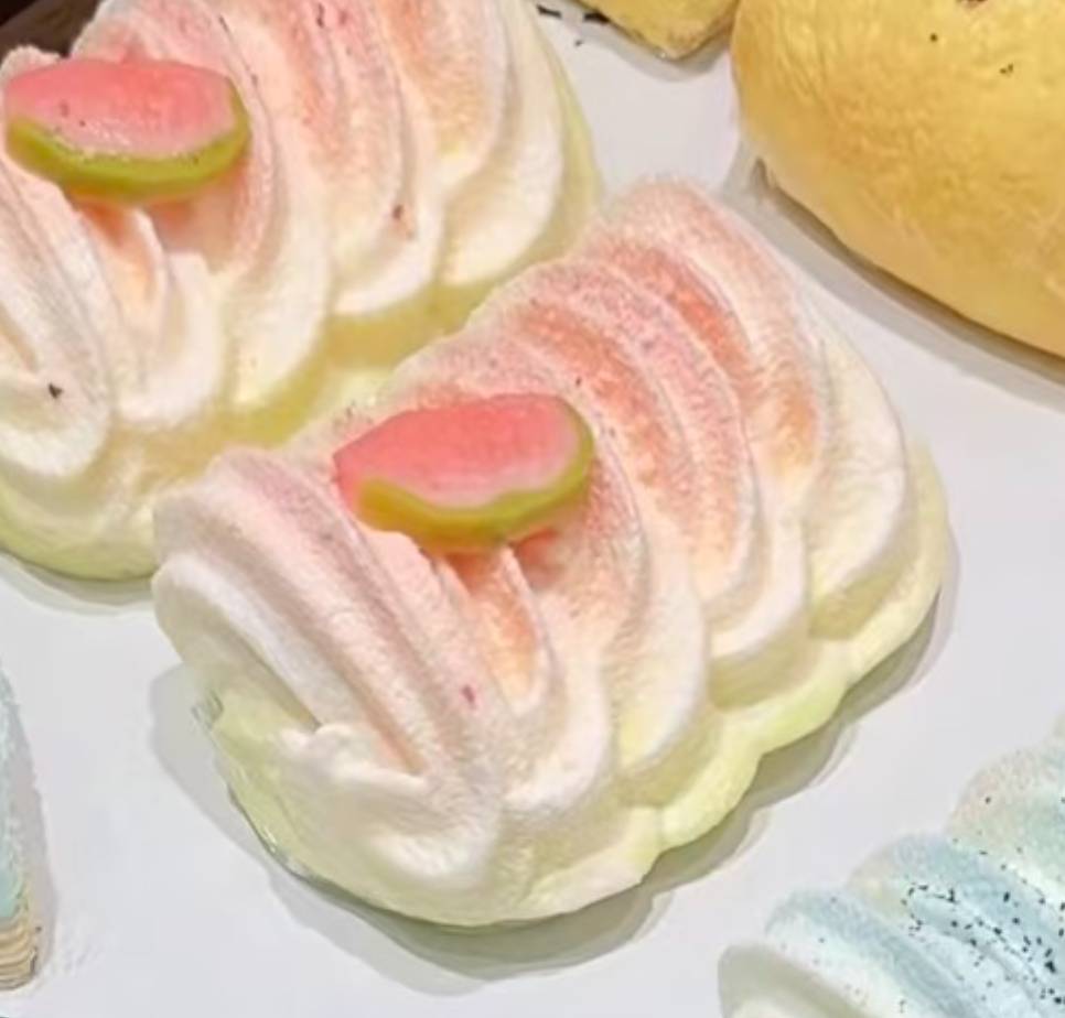 💖 P グアバ系 低反発 クリーム スクイーズ 約180g PVC包装