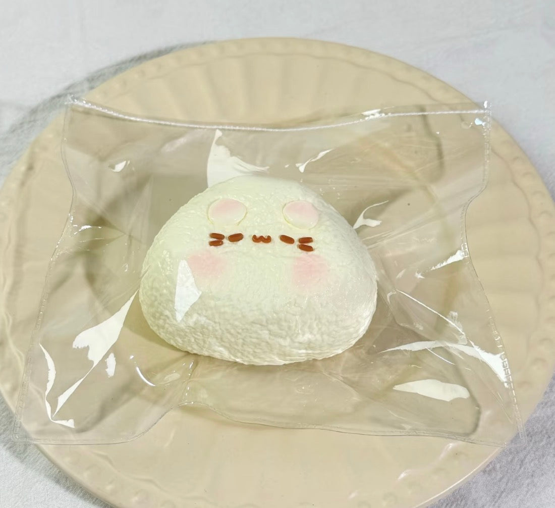 💖 DoDo ねこの頭 約175g 低反発 クリーム スクイーズ PVC包装