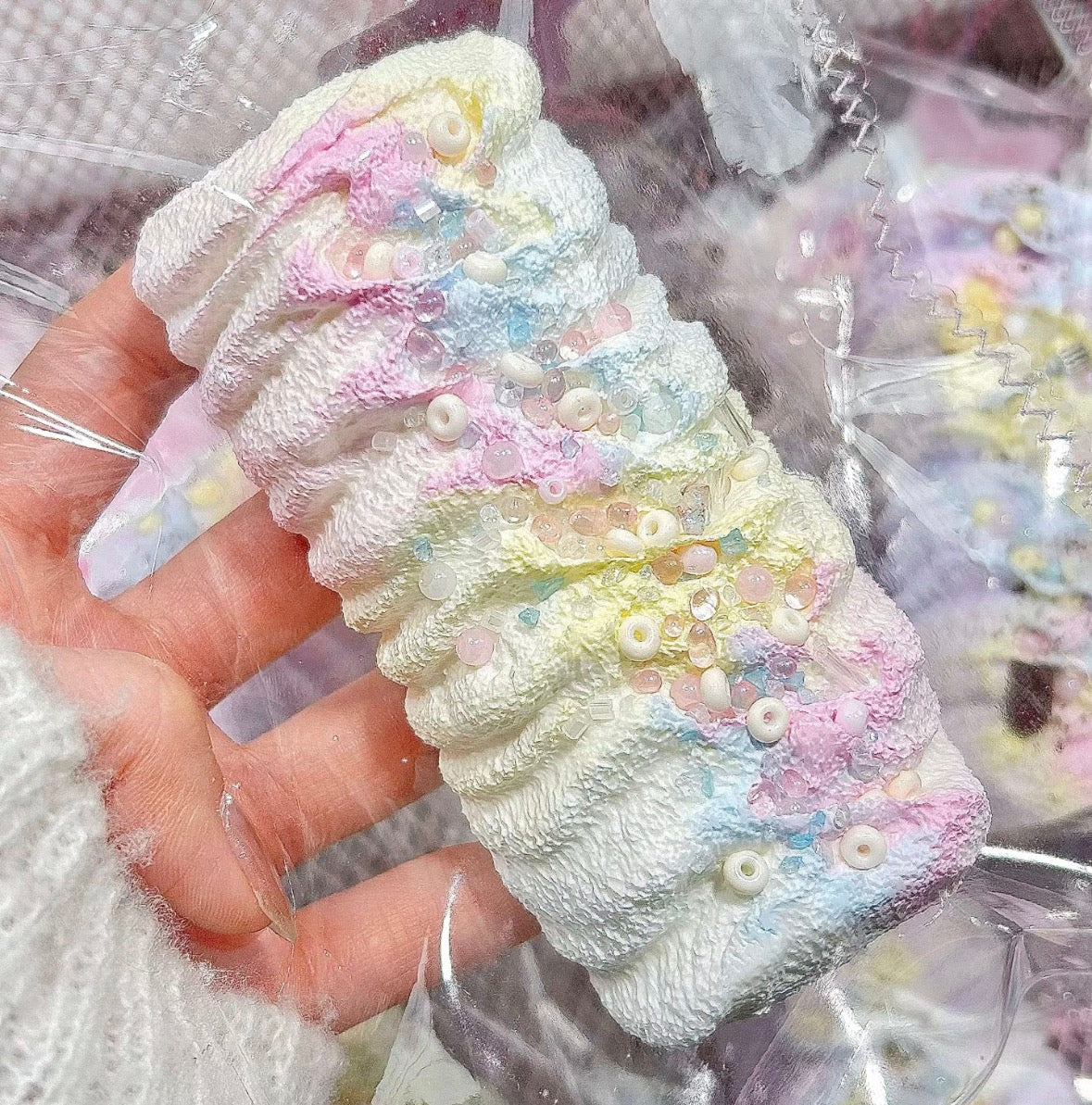 💖SugarCookie 約180g 低反発 クリーム スクイーズ PVC包装