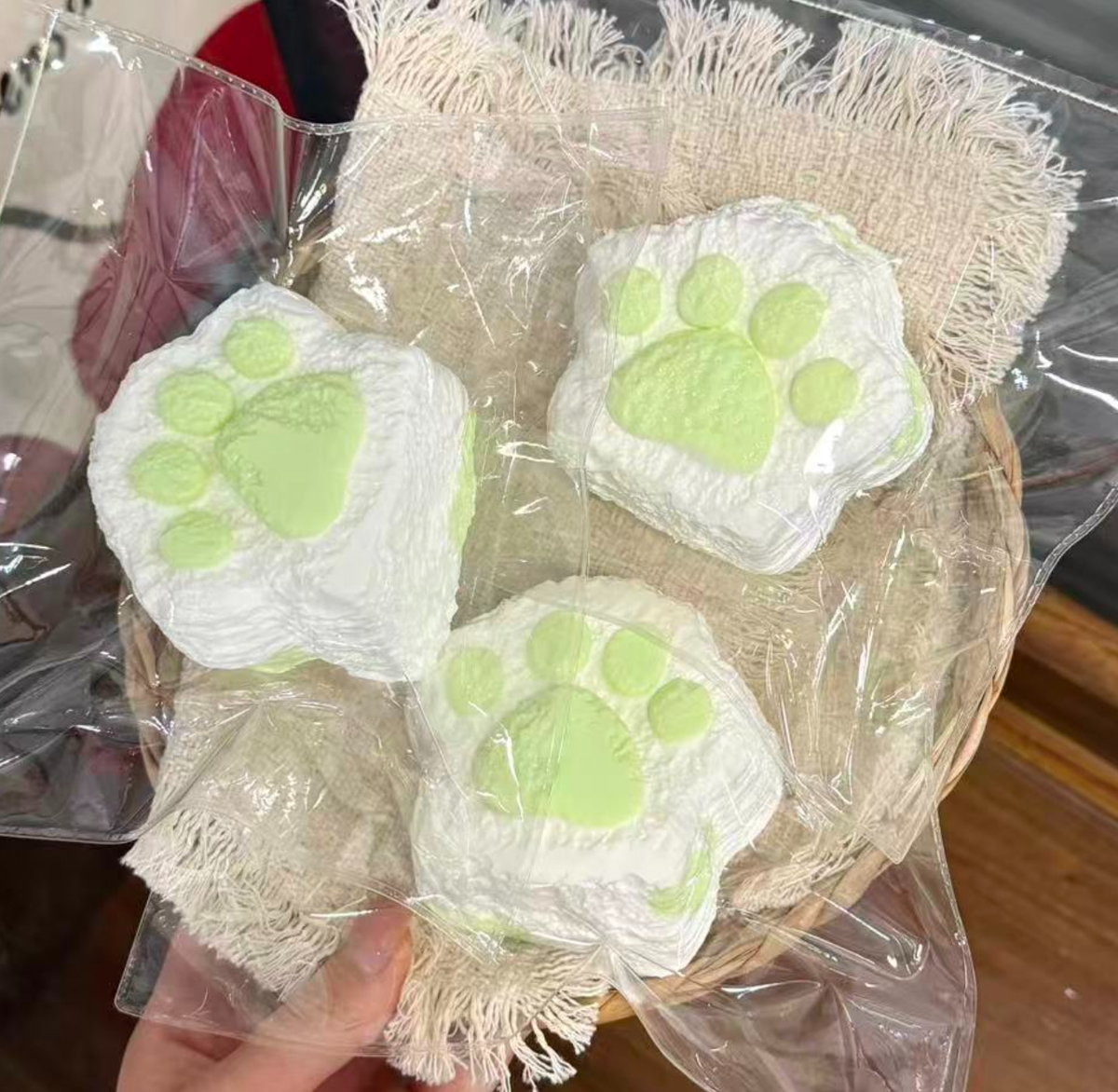 猫の爪 6色 クリーム スクイーズ 約200g PVC包装
