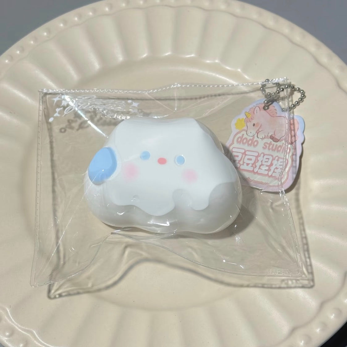 💖 DoDo 白雲 約110g 低反発 クリーム スクイーズ PVC包装