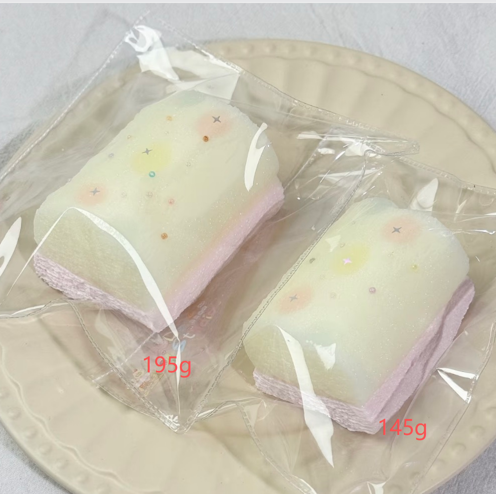 💖 DoDo 小さい ピンクマシュマロ 約145g 低反発 クリーム スクイーズ PVC包装