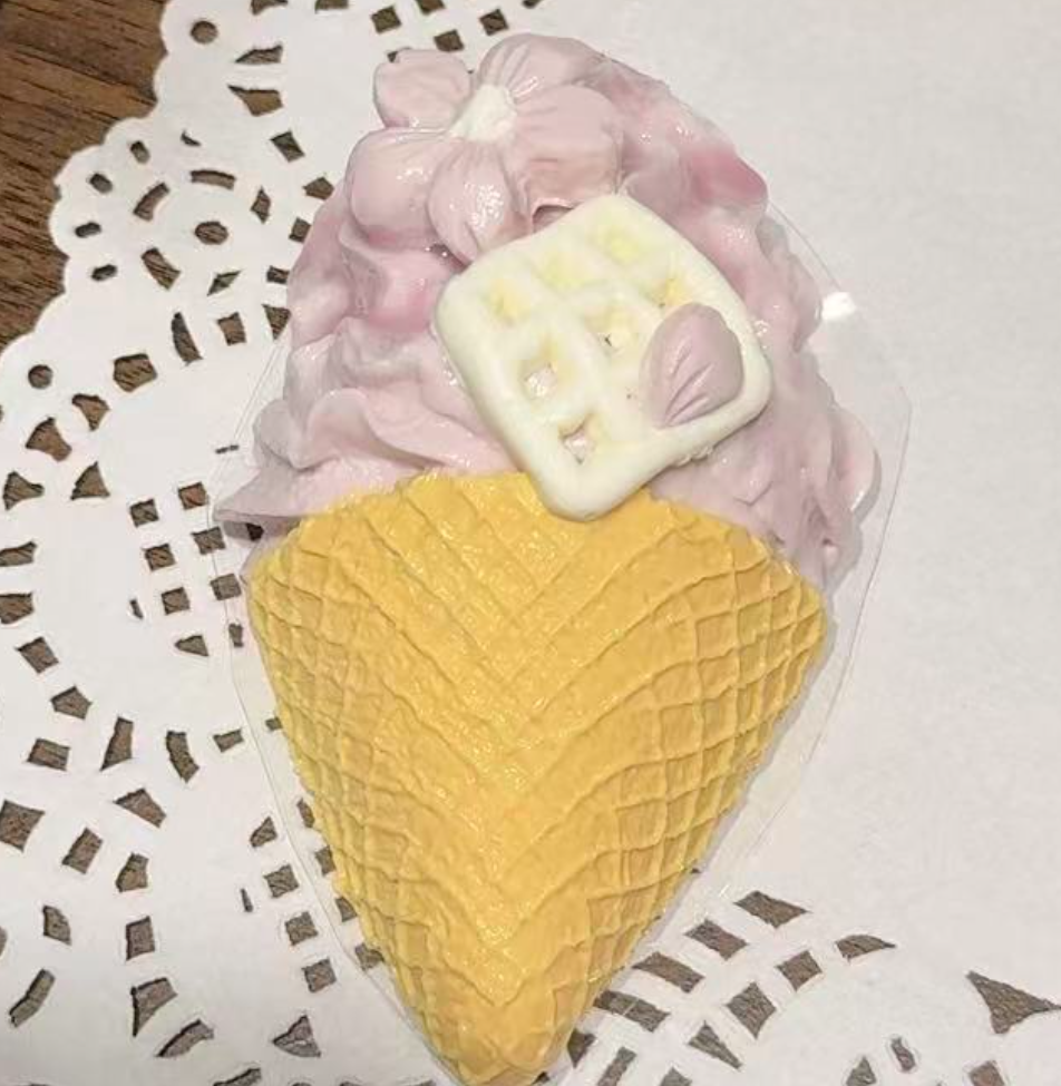 💖 P 芋餡 紫系 低反発アイスクリーム クリーム スクイーズ 約140g PVC包装