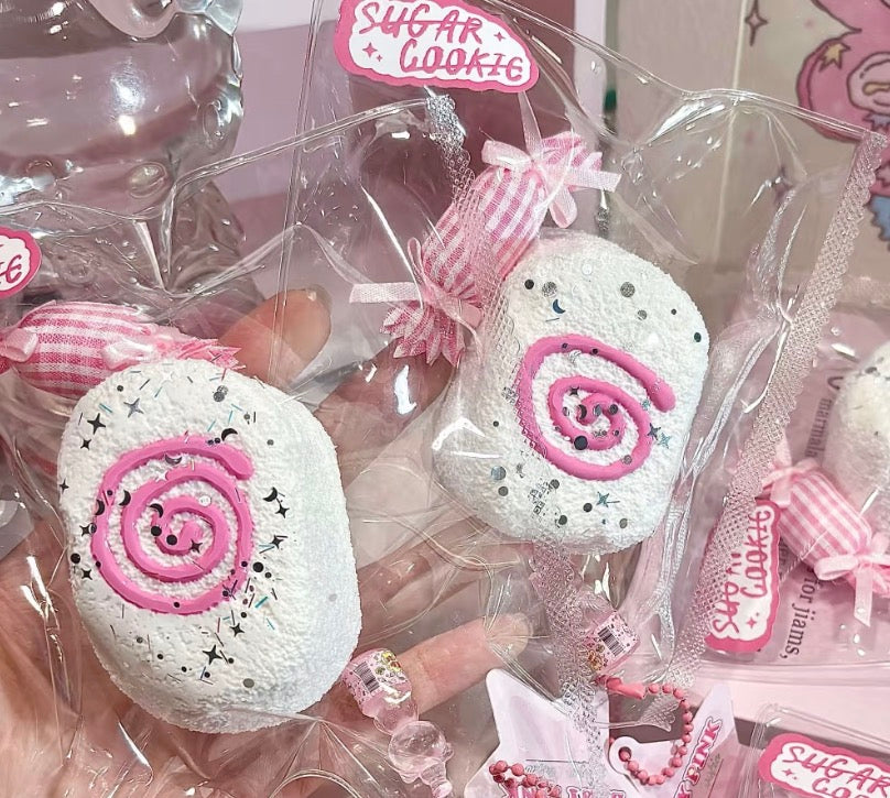💖SugarCookie せんべい 約120g 低反発 クリーム スクイーズ PVC包装