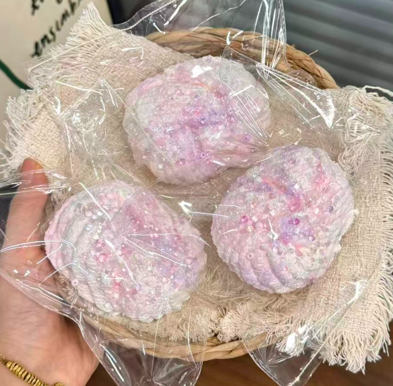 💖大人気おすすめ ビーズ系 クリーム スクイーズ 約190g PVC包装