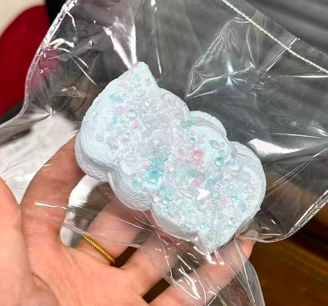 💖 ビーズ系 低反発 クリーム スクイーズ 約150g PVC包装