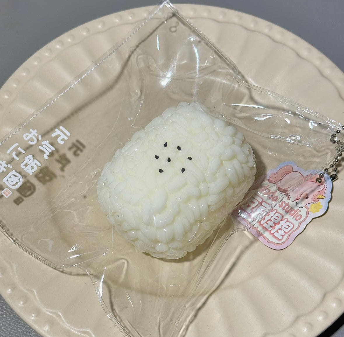 💖 DoDo おにぎり 約170g 低反発 クリーム スクイーズ PVC包装