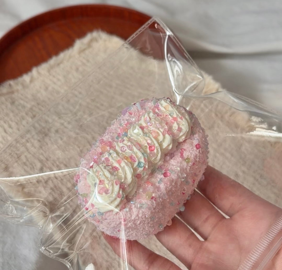 💖xixi Studioいちご 約210g 低反発 クリーム スクイーズ  PVC包装