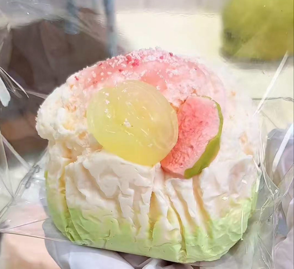 💖 P グアバ系 低反発 クリーム スクイーズ   約240g PVC包装