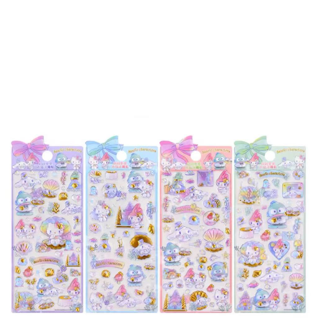 中国限定正規品💖 サンリオ 硬いシール 4種類 opp包装