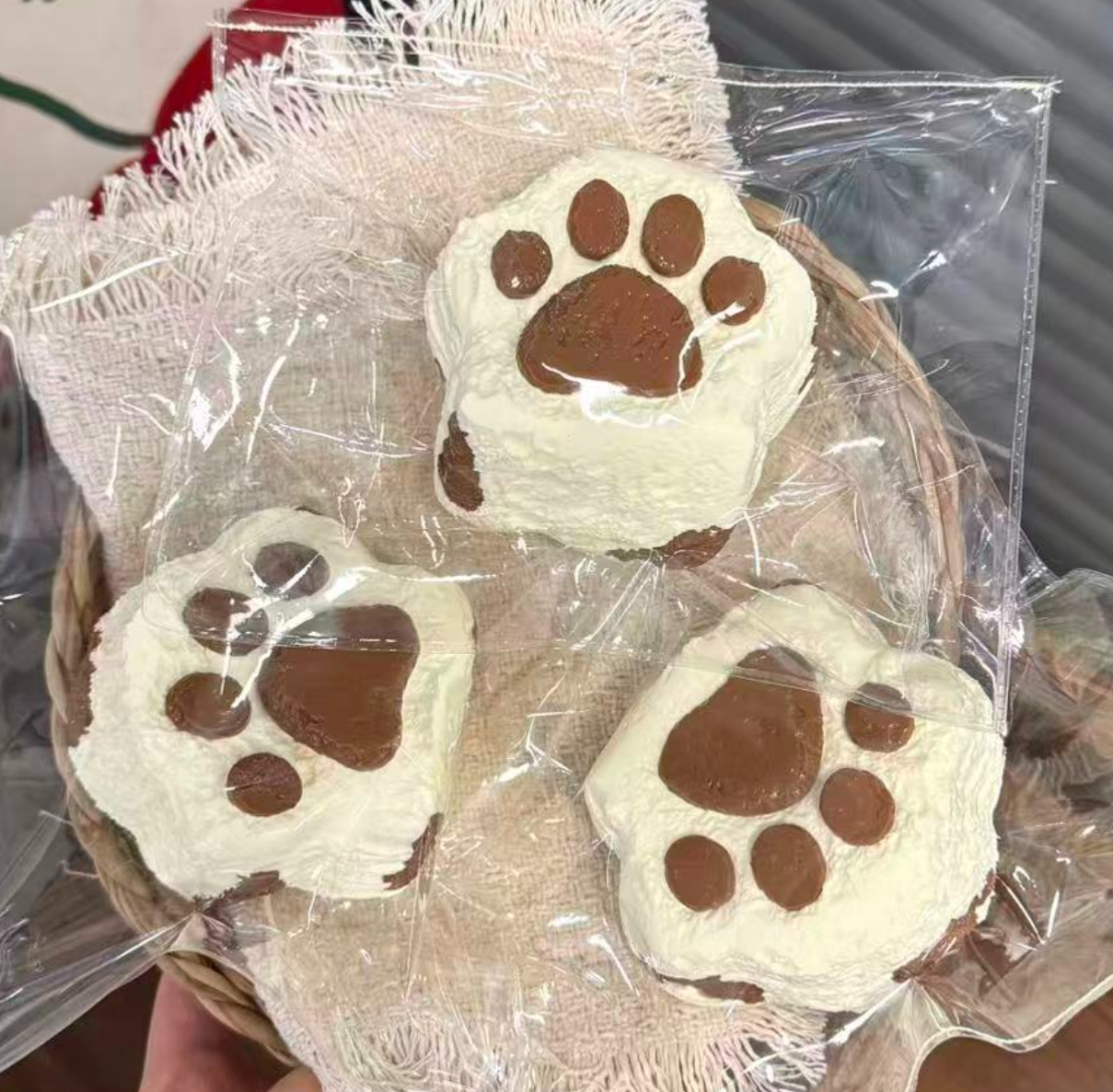 猫の爪 6色 クリーム スクイーズ  約200g  PVC包装