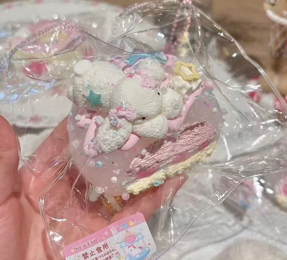 💖SugarCookie ウサギ大福 約225g 低反発 クリーム スクイーズ  PVC包装