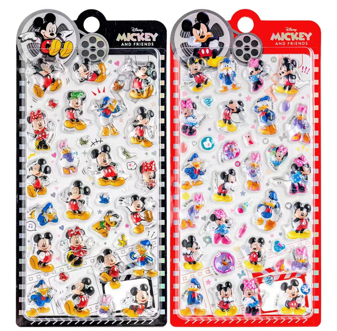 中国限定正規品💖ミッキーマウス 硬いシール 2種類  硬殻包装