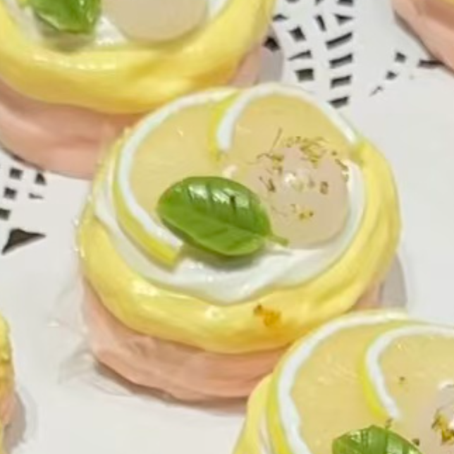💖 P レモン系小さい ケーキ低反発 クリーム スクイーズ 約100g PVC包装