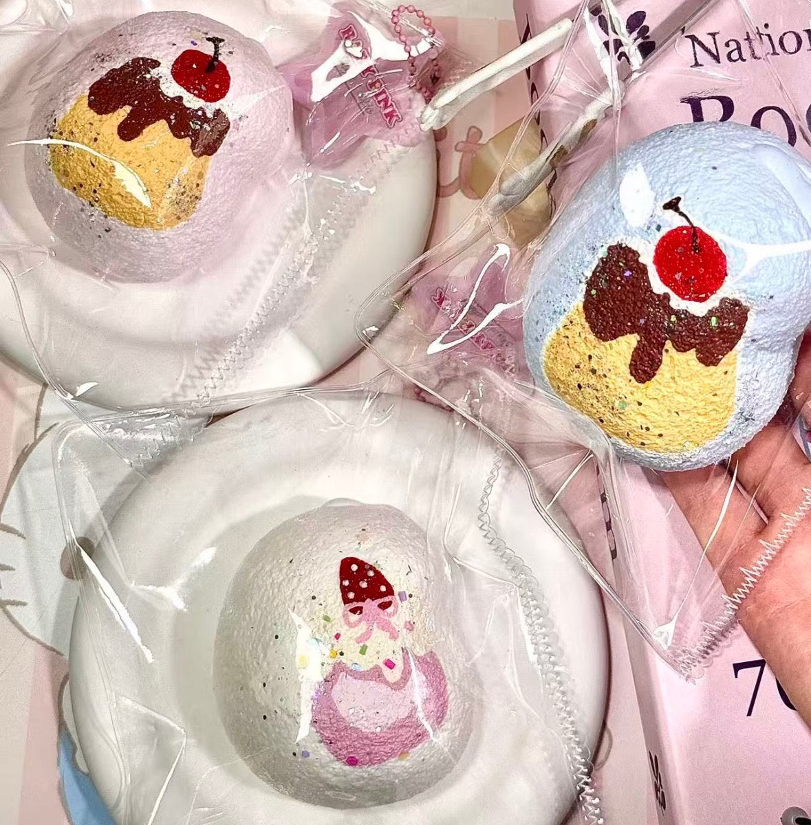 💖SugarCookie 3色 約190g 低反発 クリーム スクイーズ  PVC包装