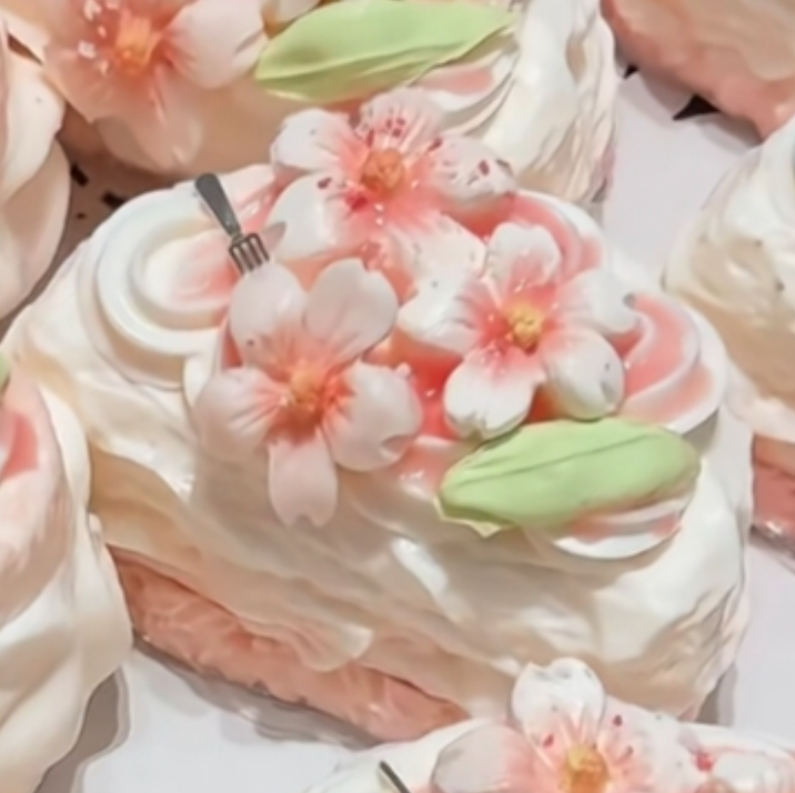 💖 P 桜 系 低反発 クリーム スクイーズ 約210g PVC包装