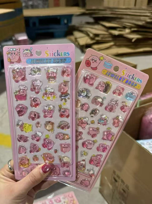 AA💖 星のカービィ 硬いシール 2種類 硬殻包装