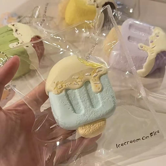 アイスクリーム クリーム スクイーズ4色 PVC包装