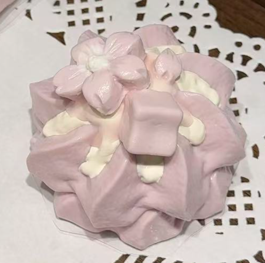 💖 P 芋餡 紫系 低反発 クリーム スクイーズ 約160g PVC包装