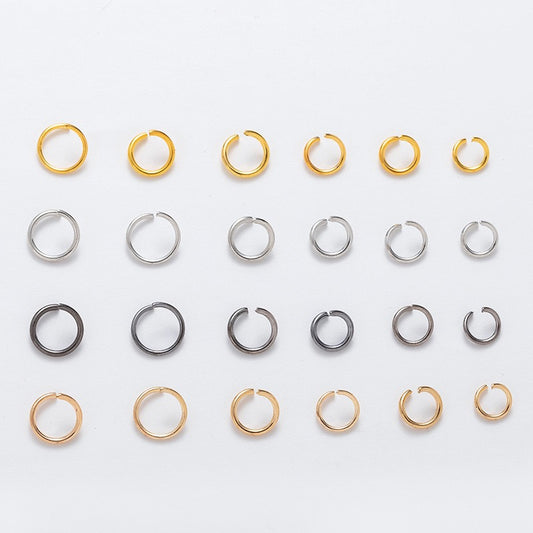 金/銀/カラフル 丸カン【1000個】4色選択可能 サイズ：1.2*8mm 約200g/1000pcs   DIY用