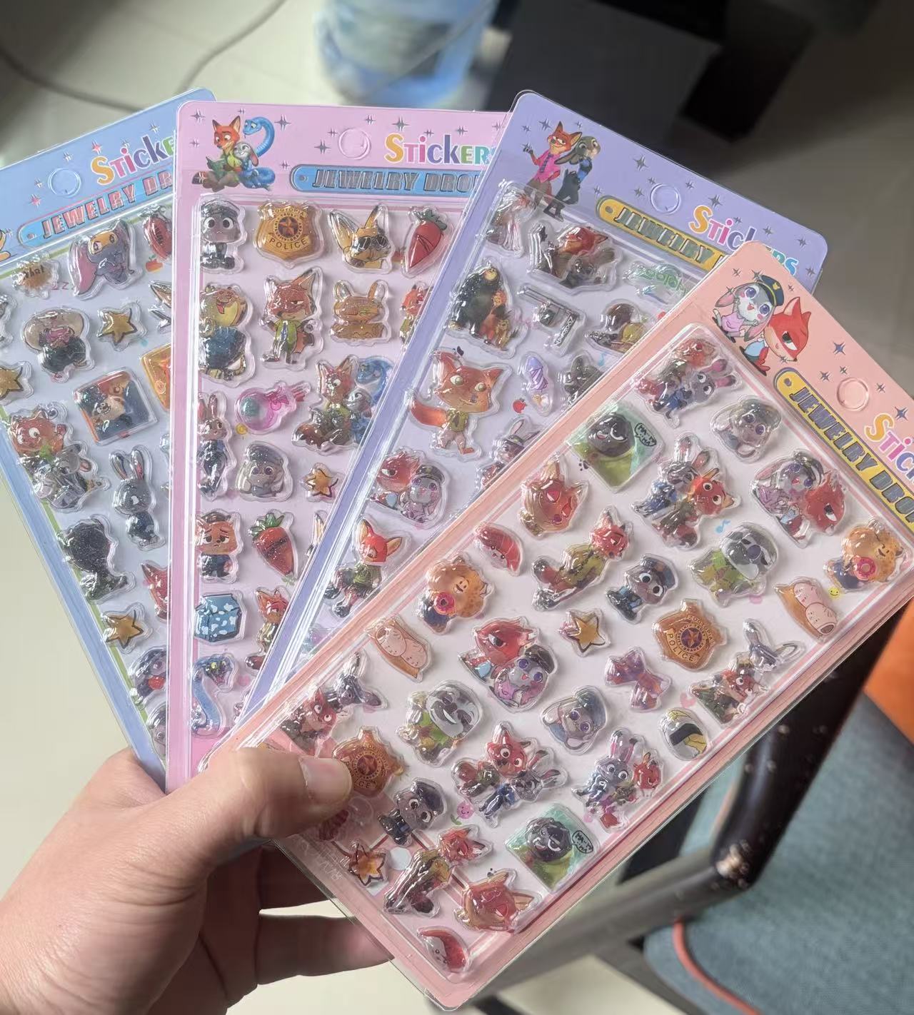 AA💖zoo 硬いシール4種類 硬殻包装