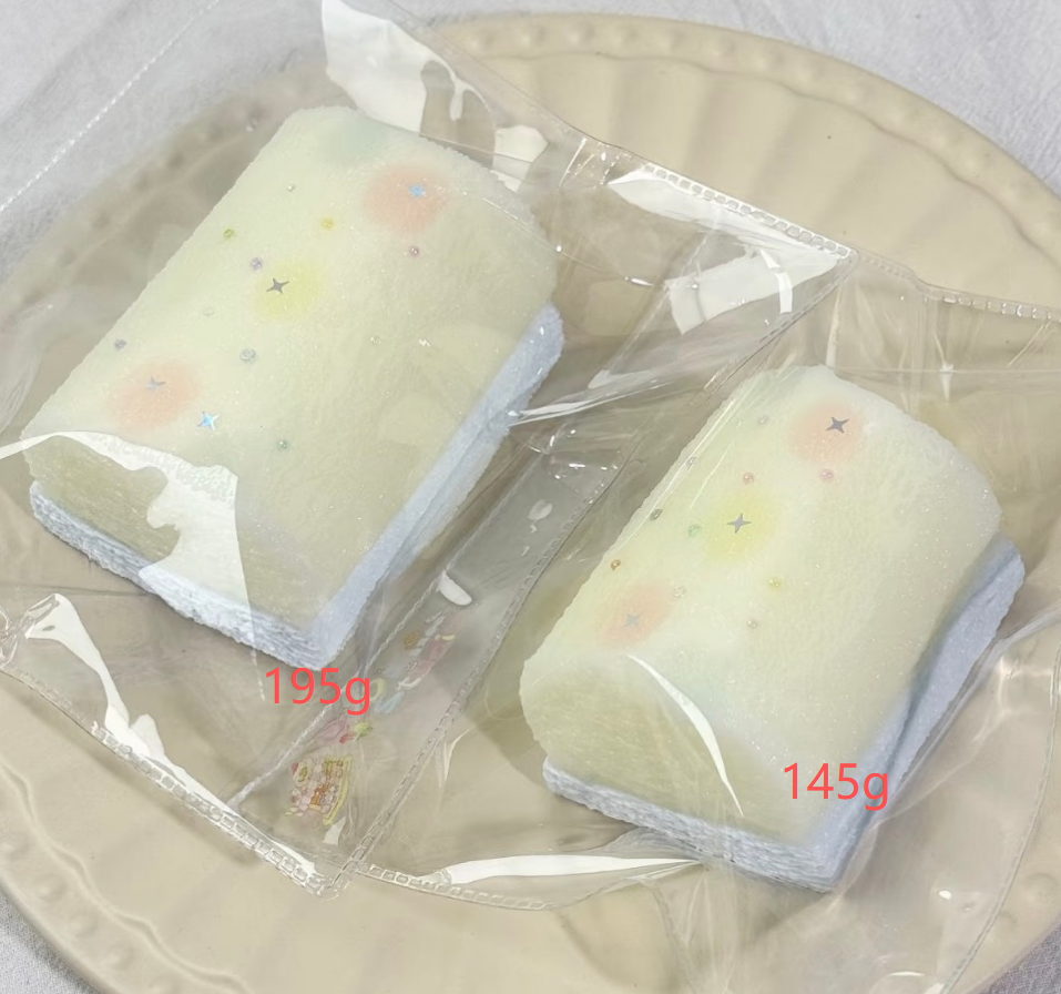 💖 DoDo 大きい 青マシュマロ  約195g 低反発 クリーム スクイーズ  PVC包装