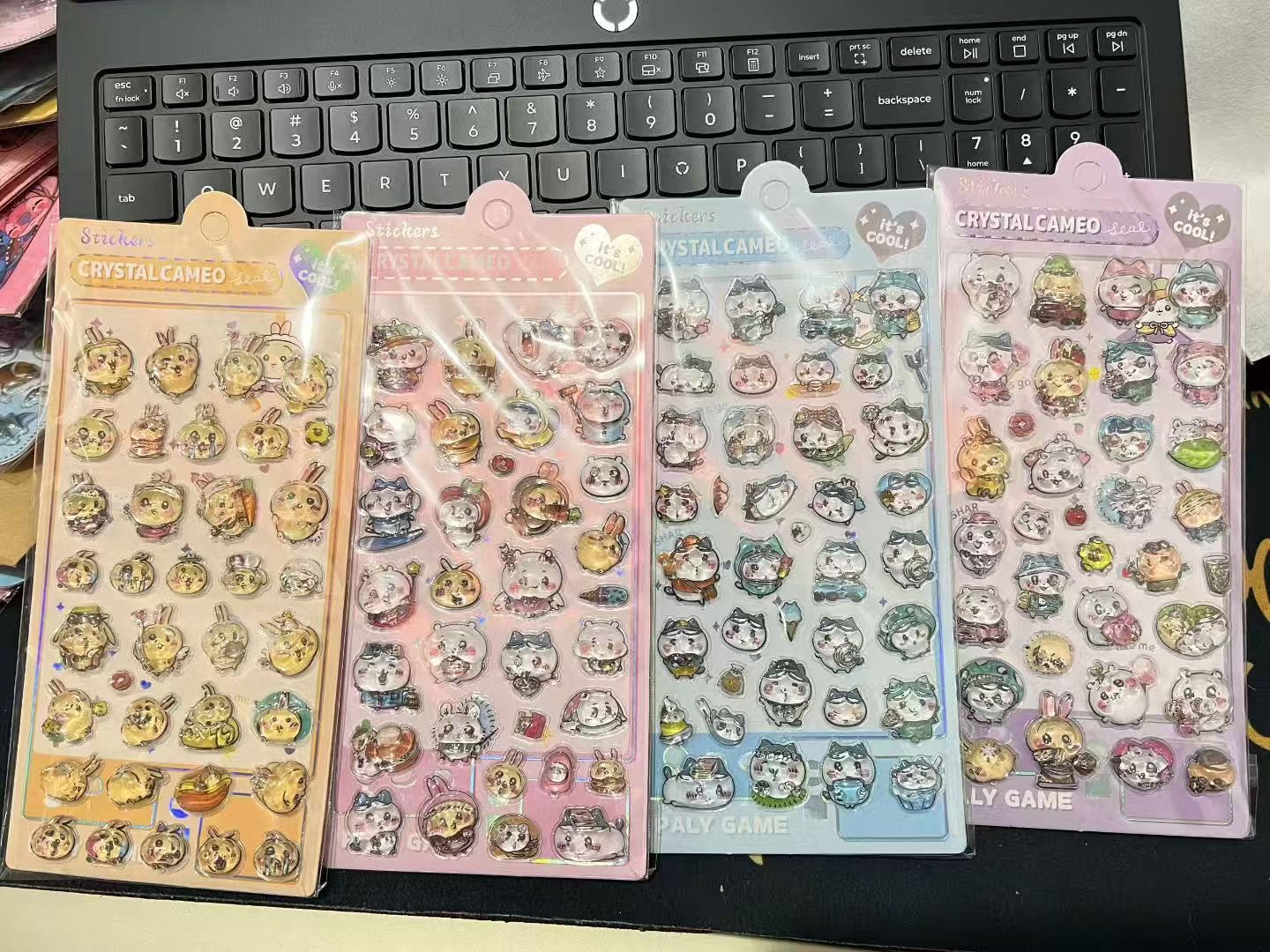 AA💖ちいか硬いシール4種類  opp包装